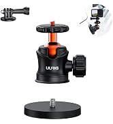UURIG BH07 Magnetic Camera Mount with 360° Ball Head, Magnetic Mount Base Stand with 1/4"-20 Thre...