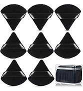8 Pcs Cotton Powder Puff Face,JASSINS Triangle super soft Both dry and wet Makeup Setting Puff,Fo...