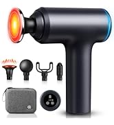 arboleaf Heated Massage Gun Deep Tissue, 3 Heat Levels, 2026 Latest Model | massager gun with 5 p...