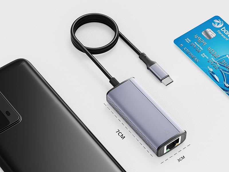 RJ45 to USB C Gigabit LAN Network Adapter