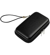 Ishqyn PU Vape Case, Waterproof Portable Travel Organizer 7.1x3.9 inch Black - Fits in Purse, for...