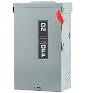3P 60Amp 240V 3 Wire Heavy Duty Safety Switches,Ac Disconnect Switches Box,Quick Disconnect Safet...