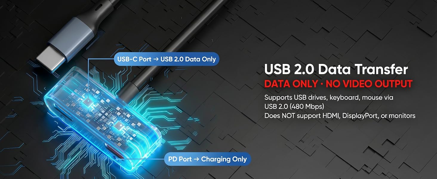 usb-c splitter power and data