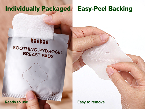 haakaa Soothies Hydrogel Nipple Pads with Lanolin