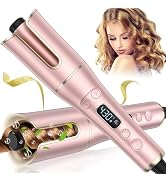 Automatic Curling Iron, Auto Hair Curler Wand with 4 Temperatures & 3 Timers & LCD Display, Curli...