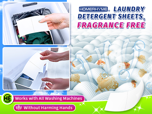 laundry sheets unscented