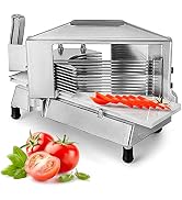 VEVOR Commercial Tomato Slicer, 3/16-Inch Tomato Cutter Vegetable Slicer, Manual Tomato Cutter wi...