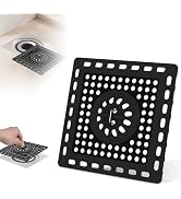 Hibbent Upgraded Shower Drain Hair Catcher, Shower Drain Cover for Bathroom Floor 4" Drain, Anti-...