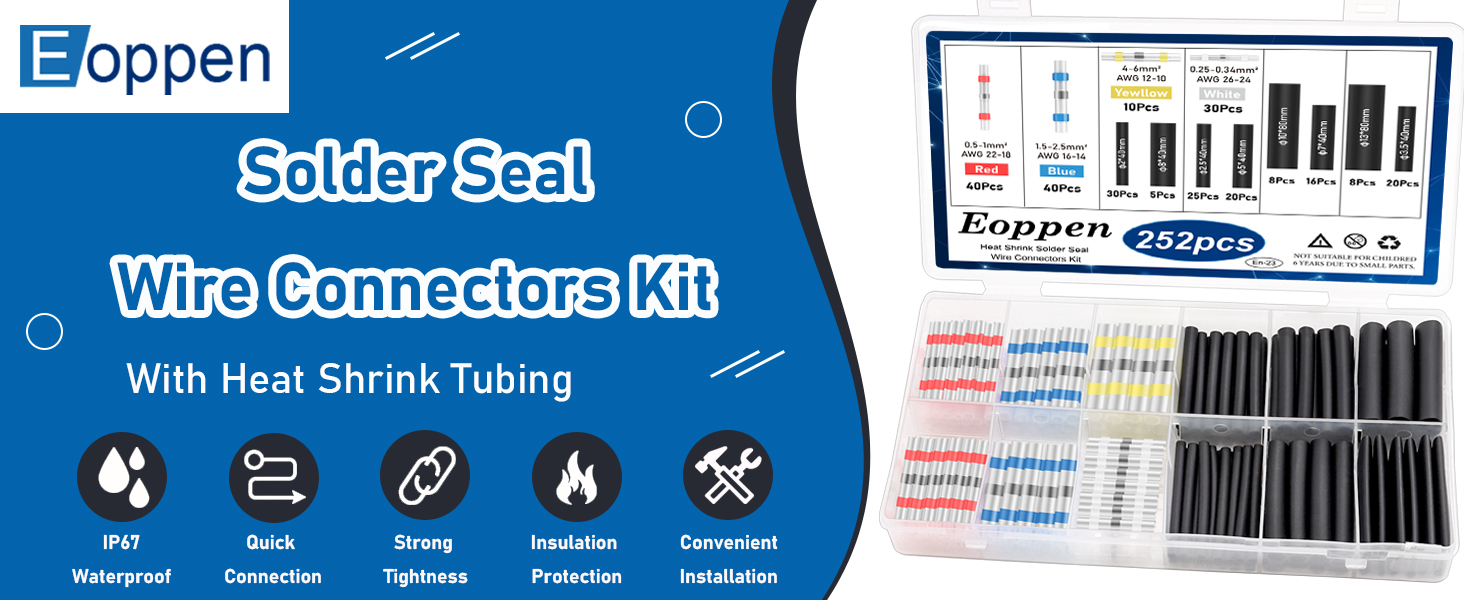 Solder Seal Wire Connectors Kit