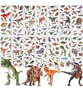 UPINS Dianosaur Stickers for Kids, 14 Different Sheets 200+ Counts 3D Puffy Stickers Craft Scrapb...