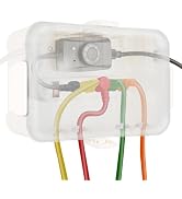 Flemoon Outdoor Electrical Box with Transparent Lid, IP54 Waterproof Electrical Box Outdoor, Larg...