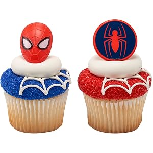 DecoPac Spiderman Cupcake Rings