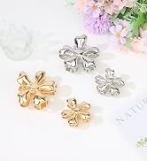 ANBALA Hair Clips for Women Gold & Silver Claw Clips for Thick Hair 4Pcs Metal Hair Clips Hair Cl...