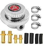 TEMSONE Adjustable Carb Fuel Pressure Regulator Kit Universal Manual 1-5 Psi Fuel Pump Pressure R...
