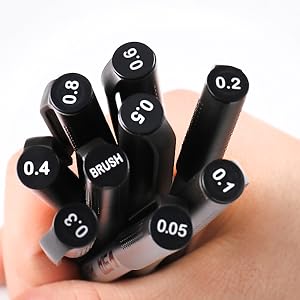 artists fine point black archival pens black technical drawing pen art pens japanese pens