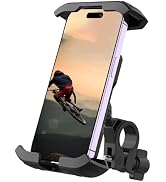 JMOO Motorcycle Phone Mount - Easy to Use, 1s Lock & Release -, Bike Phone Holder Handlebar, Bicy...