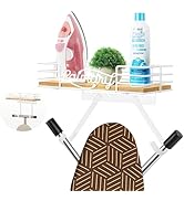 MONJITA Ironing Board Holder, Ironing Board Hanger, Iron Board Hanger Wall Mount, Laundry Room Or...