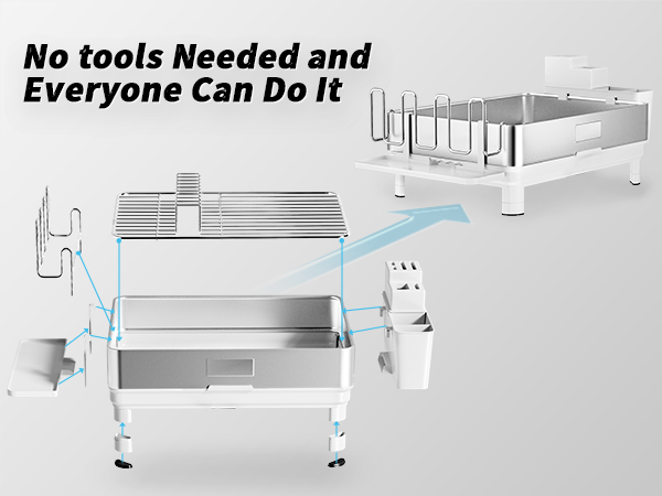 dish drying rack stainless steel