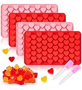 JOERSH Heart Candy Molds Silicone Molds for Hard Candy, Gummy, Chocolate, Ice Cube, Caramel, Jell...