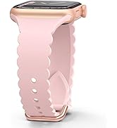 Sunnywoo Lace Sport Silicone Band Compatible with Apple Watch 38mm 40mm 41mm 42mm 44mm 45mm 46mm ...