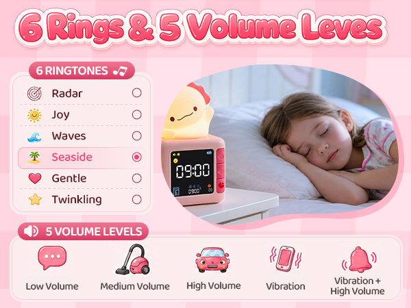 Axolotl Alarm Clock for Kids