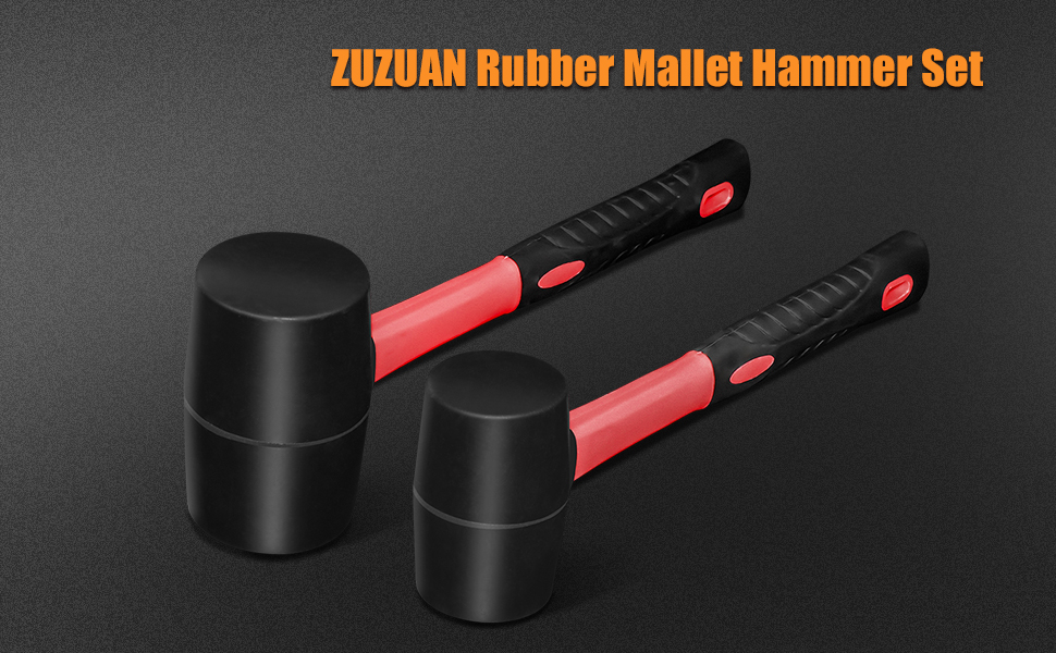 ZUZUAN Rubber Mallet Hammer Set