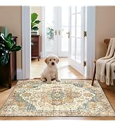 2x3 Hallway Washable Runner Rug : Vintage Soft Kitchen Bathroom Laundry Runner Non Slip Backing F...