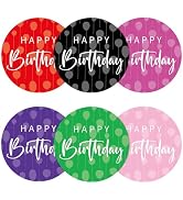 Happy Birthday Stickers Birthday Party Favor Stickers 120PCS Large Waterproof Balloon Birthday St...
