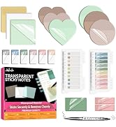 Transparent Sticky Notes,1120 Sheets Clear Sticky Notes with Pen, Waterproof Annotation Kit, Self...