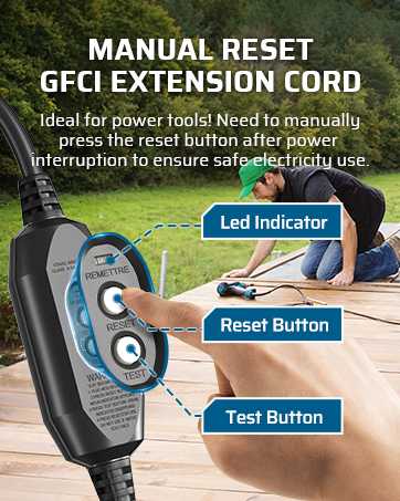 Manual Reset GFCI Extension