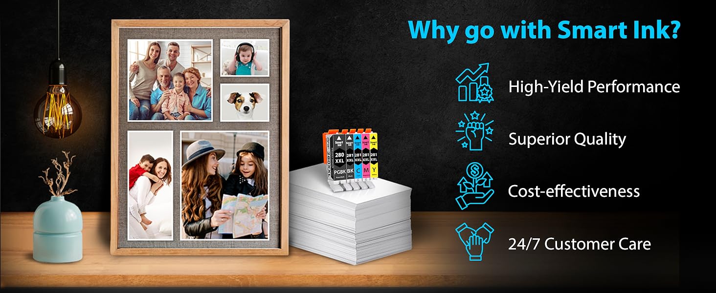 Smart Ink 280 ink cartridges for canon printers