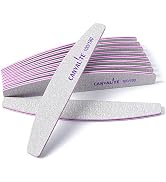 Canvalite 10 PCS Nail File Professional Nail Files Reusable Double Sided Emery Board(100/180 Grit...