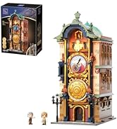 PANTASY Prague Astronomical Clock Building Set, Motorized Architectural Model with LED Lighting, ...