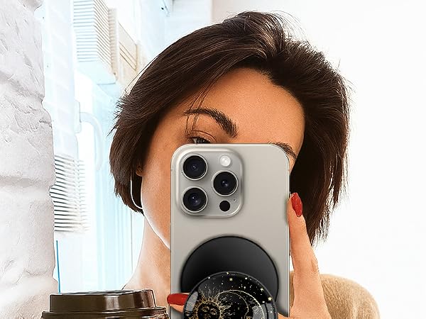LISEVO Magnetic Phone Grip Compatible with MagSafe