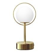 Cordless LED Nightstand Lamp with 5000 mAh Built-in Battery, Dimmable Touch Bedside Lamp with 3 C...