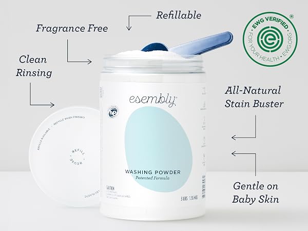 EWG Verified, Refillable, All-Natural Stain Buster, Fragrance Free, Clean Rinsing