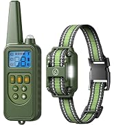 Heaflex Dog Shock Collar, Electronic Dog Shock Collar with Shock, Beep, Vibration, Dog Training C...