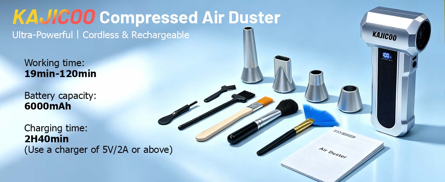 KAJICOO Compressed Air Duster