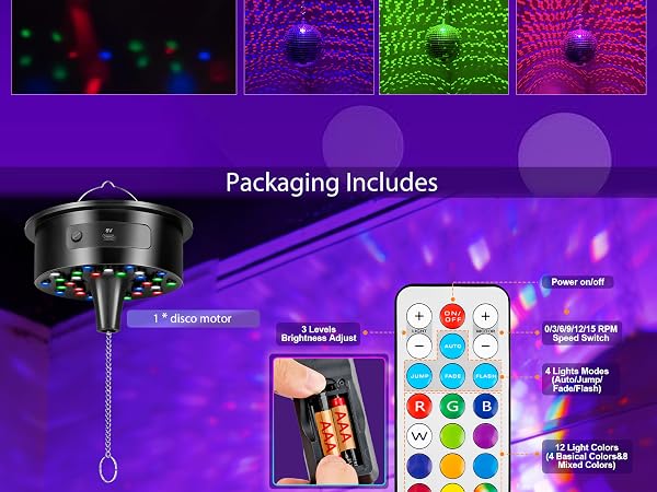 disco ball packaging includes