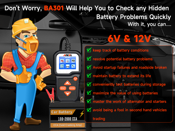 ancel charging tester