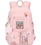 Laptop Backpacks 16 Inch School Bag College Backpack Large Travel Daypack Kawaii Bookbags for Tee...