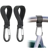 Wrap-It Storage Stroll Strap - 2 Pack - Hook and Loop Baby Stroller Accessories Straps with Hooks...
