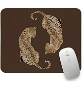 Brown CheetahMouse Pad, Retro Cheetah Leopard Print Mouse Pad, Computer Office Supplies for Desk ...