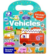Benresive Reusable Sticker Books for Kids, Sticker Books for Toddlers, Toddler Travel Toys Activi...