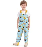 WAWSAM Kids Toddler Rain Bib Pants Waterproof Overalls for Boys Girls | Adjustable rain bib pants...