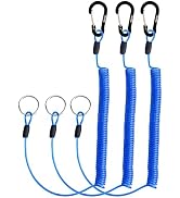Booms Fishing T01 Coiled Lanyards for Fishing Rods and Fly Fishing Nets