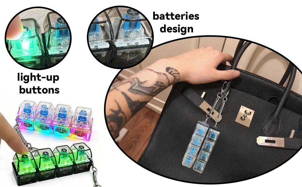 light-up buttons