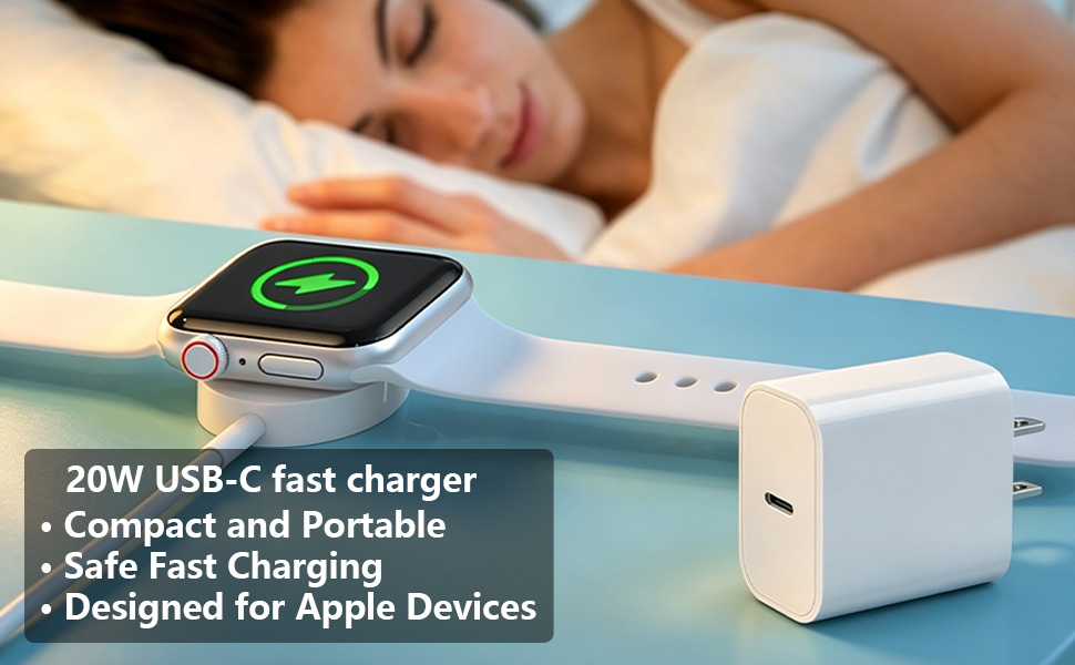 20W USB-C PD fast charger for apple watch / iPhone / iPad