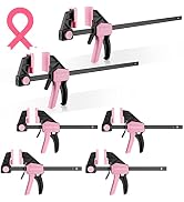 WORKPRO Bar Clamps for Woodworking, 6-Pack One-Handed Clamp/Spreader, 4PC 6