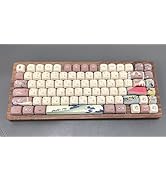 COSTOM PBT Keycaps-Fuji Theme Custom Japanese Keyboard Keycaps 60 65 75 100 Percent, Cute MOA Pro...